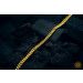 Image of Gold Cuban Link Twisted Chain Necklace 24k, 999%, 2mm, 48cm, 129.3 gram