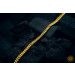 Image of Gold Cuban Link Twisted Chain Necklace 24k, 999%, 2mm, 47.6cm, 129.9 gram