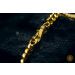 Image of Gold Cuban Link Twisted Chain Necklace 24k, 999%, 2mm, 48cm, 129.3 gram