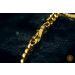 Image of Gold Cuban Link Twisted Chain Necklace 24k, 999%, 2mm, 47.6cm, 129.9 gram