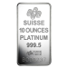 Image of 10 Oz Pamp Suisse Lady Fortuna Minted Platinum Bar 999.5 Purity, w/Assay