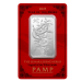 Image of 1 Oz PAMP Suisse Lunar Year of the Snake Silver Minted Bar (In Assay CertiCard) 