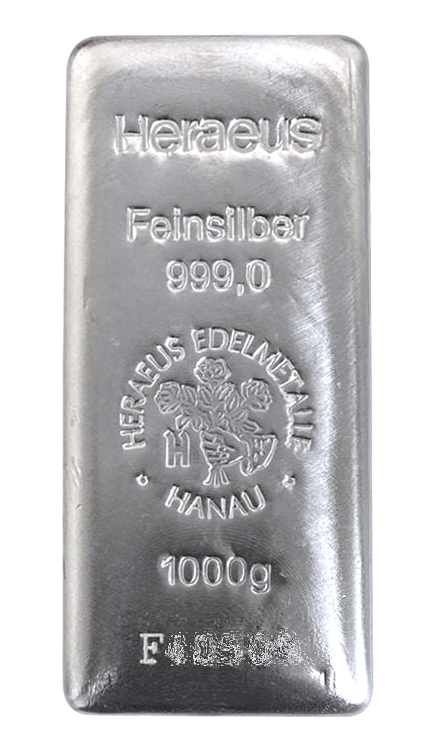 Heraeus シルバー1kg 銀インゴット 銀地金 1キロ 新品未使用品