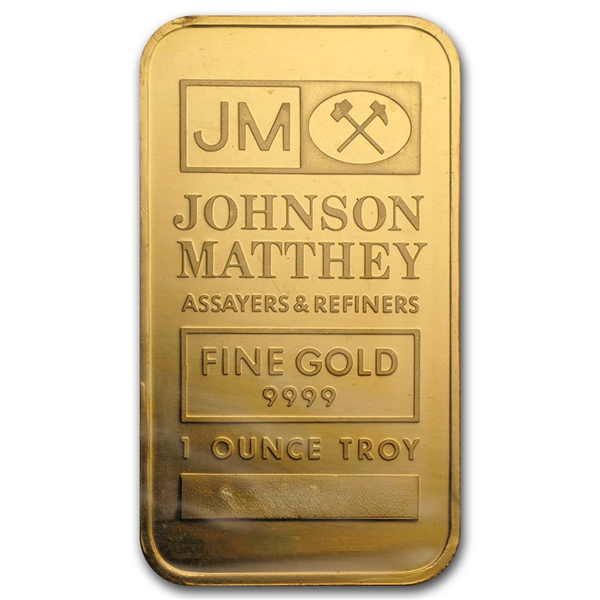 1 Oz Johnson Matthey Gold Minted Bar | IPM Bullion