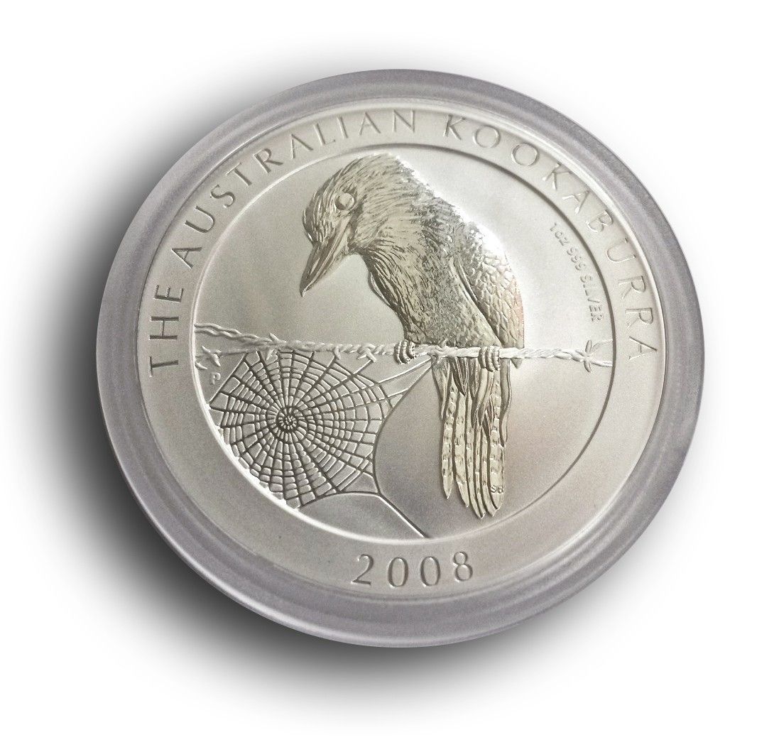 Silver Coin 1 oz Kookaburra 2008 .999% BU in USD | Indigo - Indigo