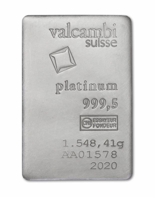 50 oz Platinum Valcambi ingot | 999.5% Purity 50 oz Platinum Valcambi ingot | 999.5% Purity